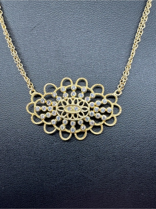 Neiman Marcus Jewelry - Art Deco Filigree Statement Necklace